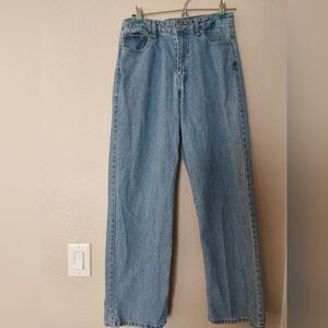 Forever 21 Jeans, Women's Size 27W Forever 21 Wide Leg Denim Blue Jeans